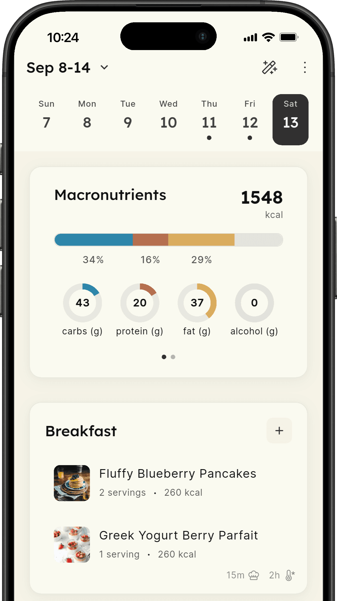 MealPrepMate App Home Screen